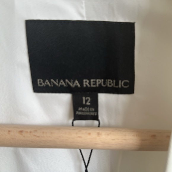 NWT Banana Republic White Suit Jacket — super cute!! - Picture 3 of 6